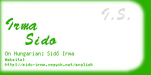 irma sido business card
